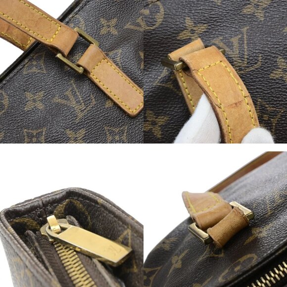 LOUIS VUITTON Cabas Piano Shoulder Bag Monogram Leather Brown - Picture 8 of 14